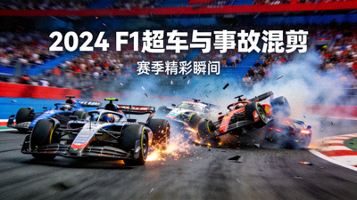 F1賽車(chē)2024賽季超車(chē)與事故瞬間混剪視頻