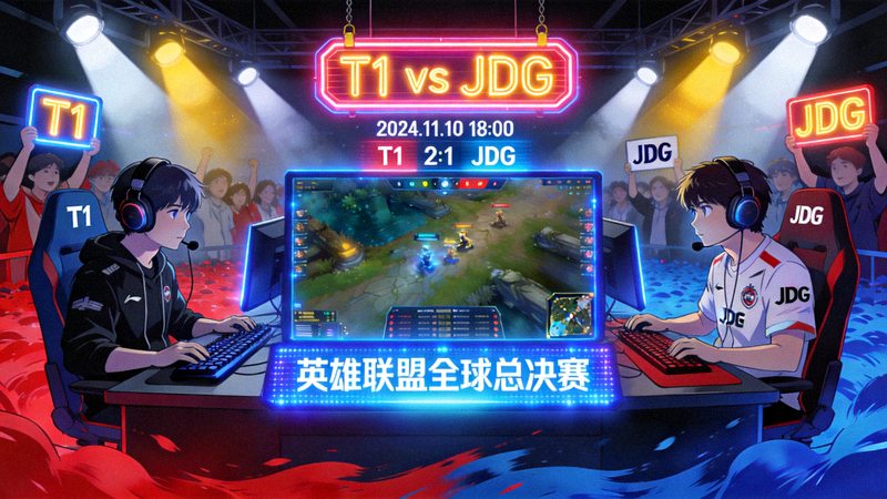 英雄聯(lián)盟全球總決賽T1對(duì)陣JDG電競(jìng)直播